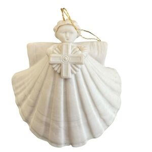 MARGARET FURLONG Seashell “Cross” Angel Ornament 1993 Archived Rare Archived
